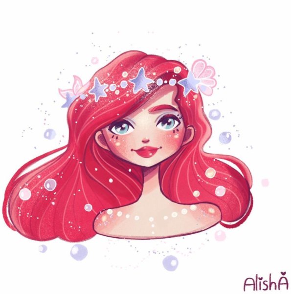 Рисунки милых принцесс Диснея