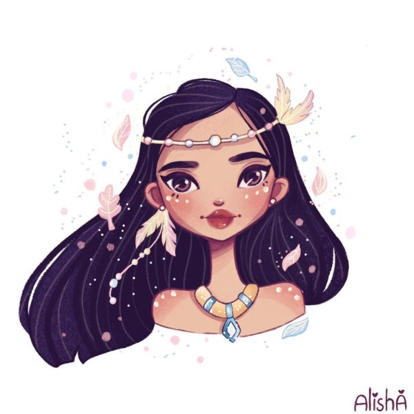 Милые мультяшные принцессы