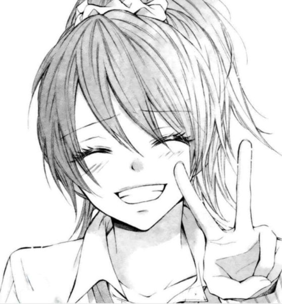Улыбка рисунок аниме
