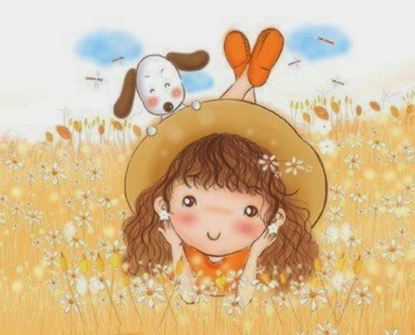 Девочка улыбается иллюстрация