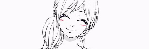 Аниме улыбка чб