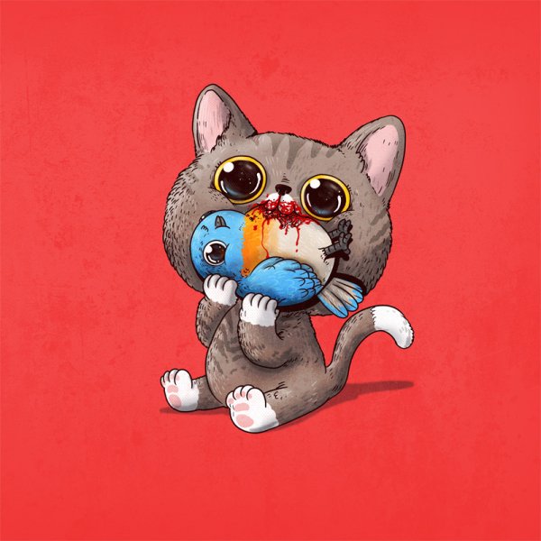 Каваи кот Пушин