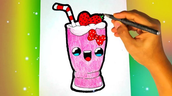 Милые рисунки для срисовки коктейли