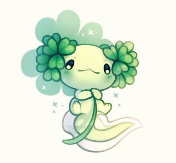 Аксолотль Чиби аниме