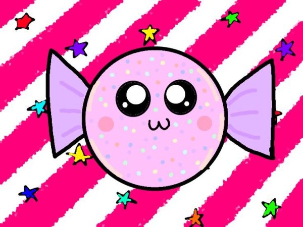 Милые конфетки для срисовки