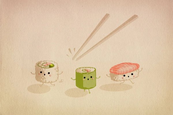 Роллы мультяшные милые