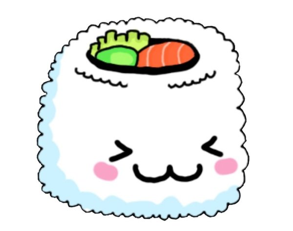 Милые суши для срисовки