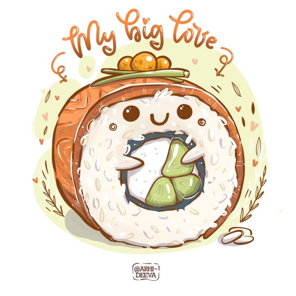 Мультяшные новогодние роллы