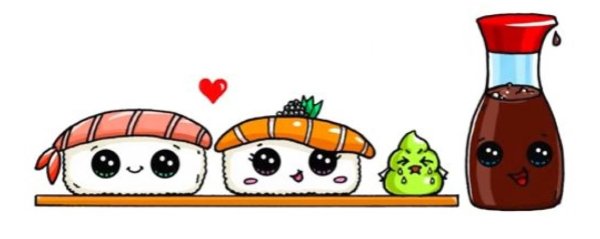 Суши с милыми глазками