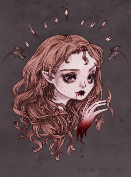 Картинки для срисовки вампиры