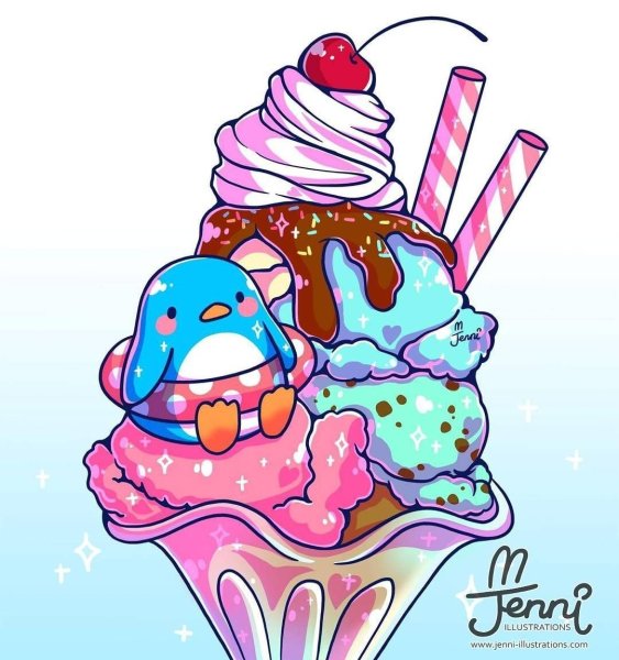 Милые вкусняшки для рисования