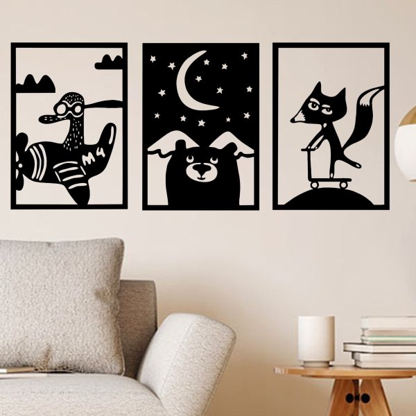 Распечатки на стену в комнате