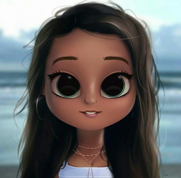 Мультяшные девочки с большими глазами