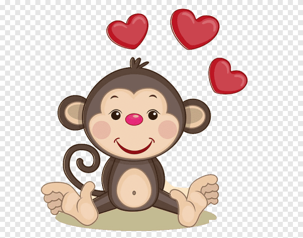 Милая обезьянка рисунок