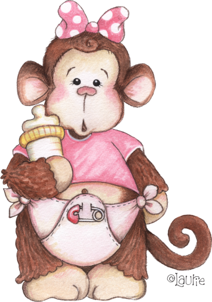 Рисунки милых обезьянок