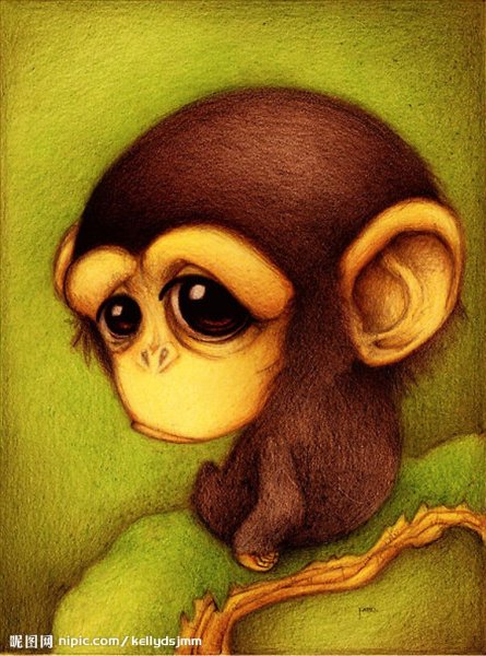 Грустная обезьянка
