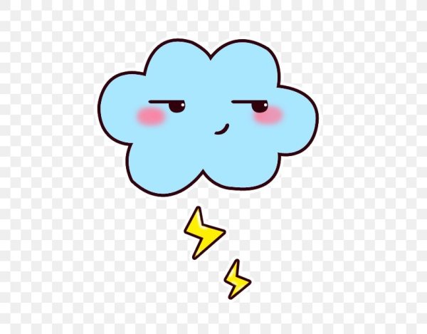 Милое облачко с грозой