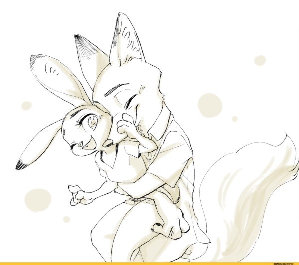 Джуди Хопс скетчи Лис