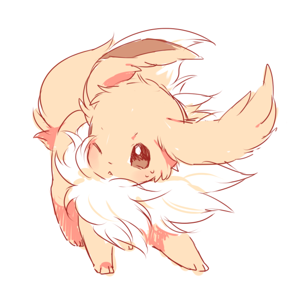 Покемон иви арт милый