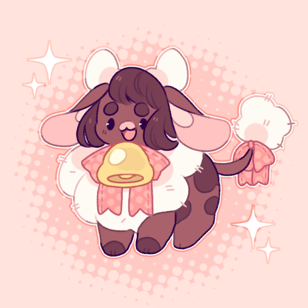 Коричневые коровы арты милые