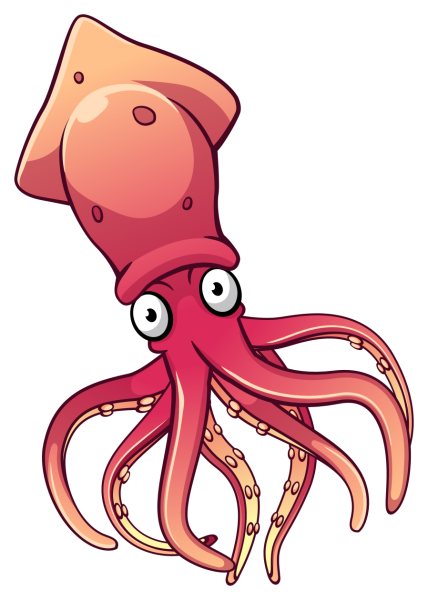 Силуэт кальмара