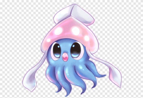 Кальмары гуашью