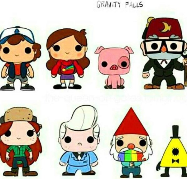Герои Гравити Фолз маленькие