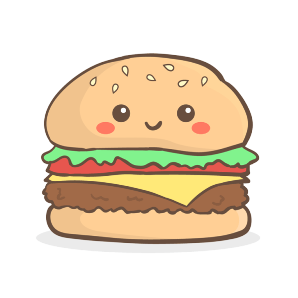 Нарисованный гамбургер