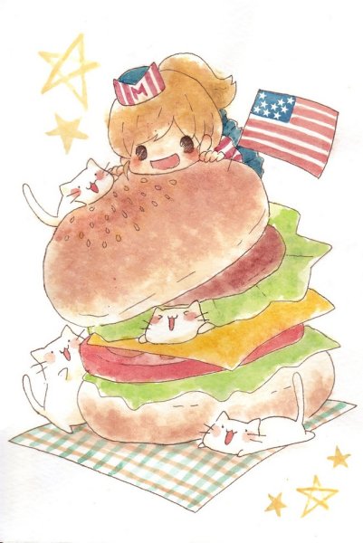 Милые рисунки в виде еды