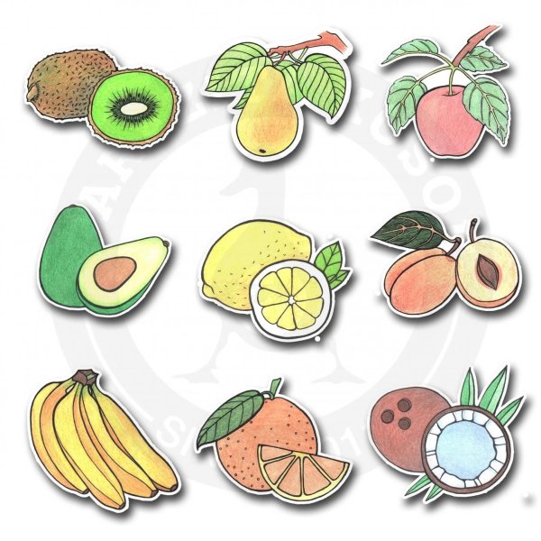 Кавайные фрукты