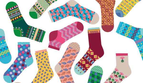 Носочки на прозрачном фоне