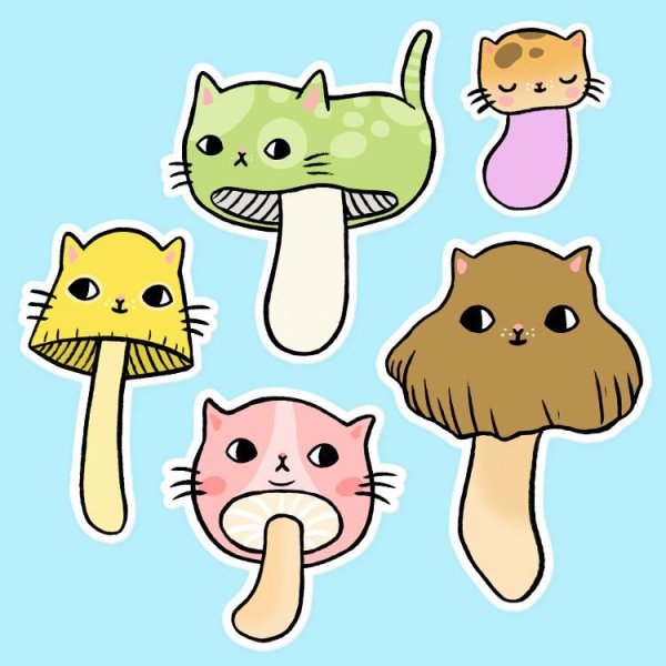 Наклейки кавайные вкусняшки