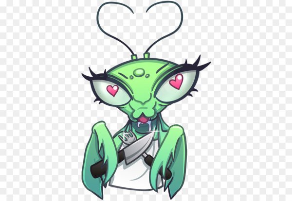 Богомол мультяшная