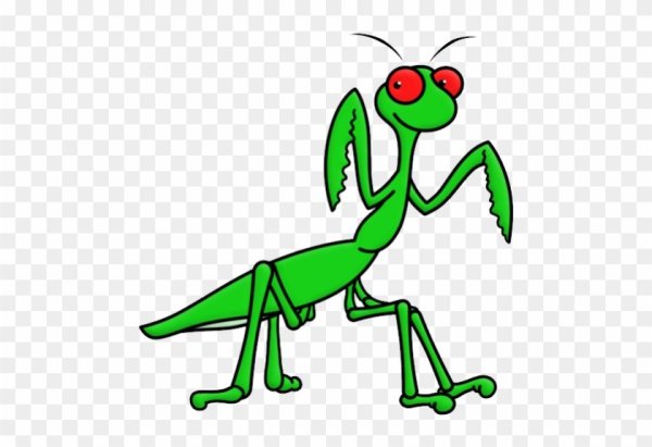 Богомол мультяшный