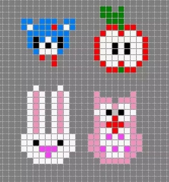 Рисование по клеточкам Единорог