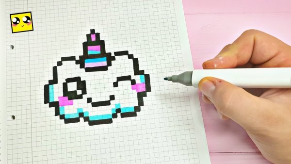 Рисунки по клеточкам лёгкие