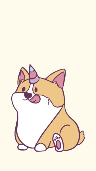 Корги для рисования в скетчбуке лёгкие