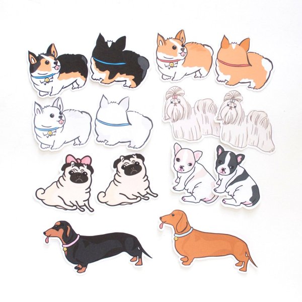 Корги сзади рисунок