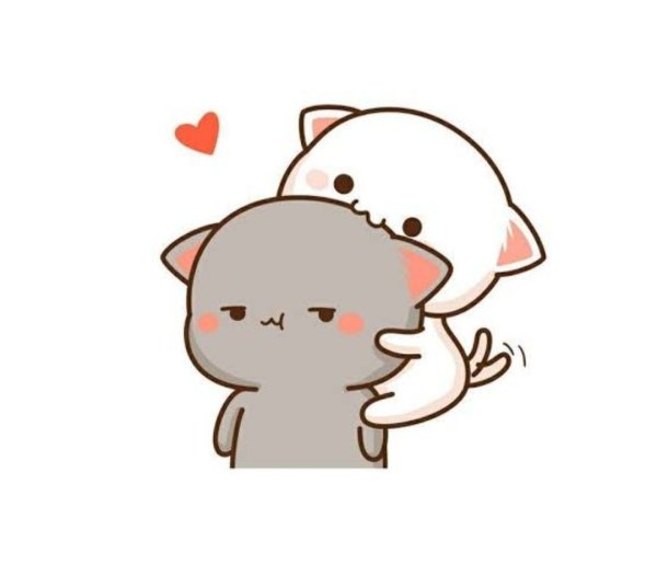 Кавайный котик белый