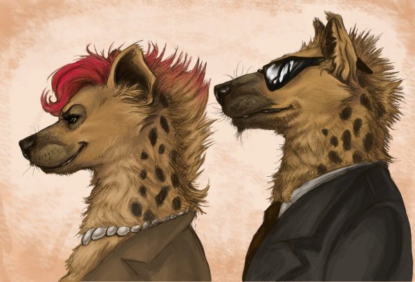 Фурри гиена