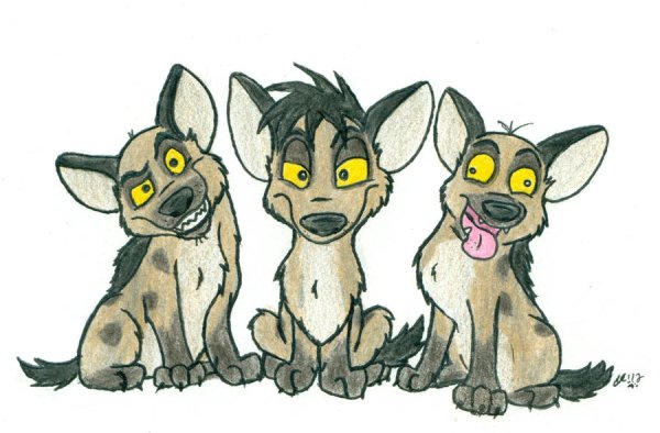 Маленькая гиена рисунок