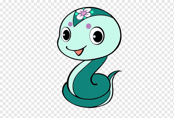 Милая змейка рисунок