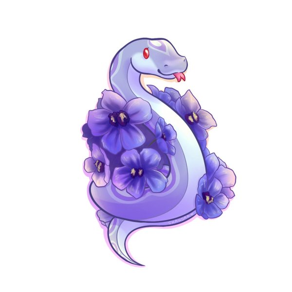 Милая змея арт