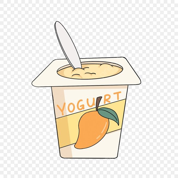 Зелёный йогурт рисунок