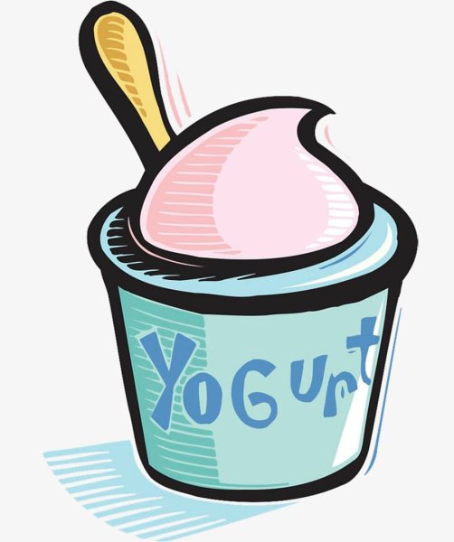 Нарисовать йогурт