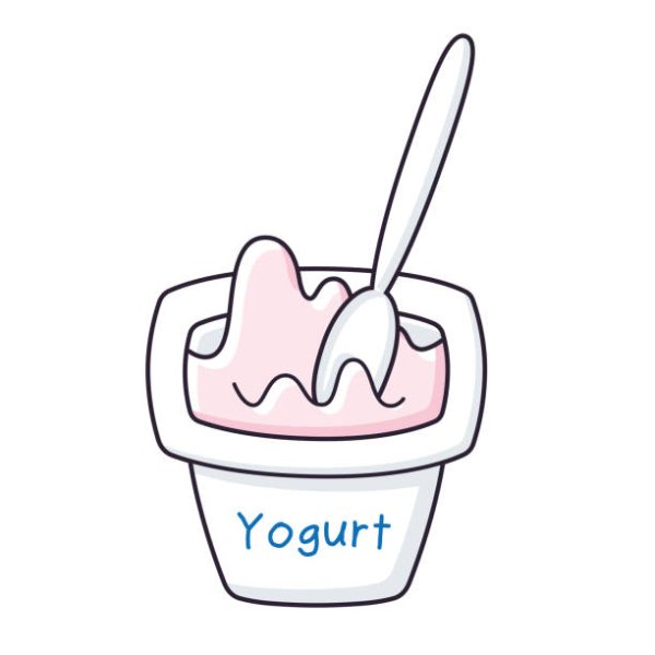 Рисунки милые лëгкие йогурт