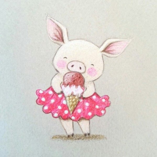 Милые поросята рисунки