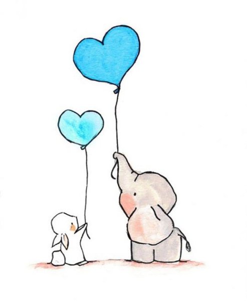 Медвежонок с сердечком