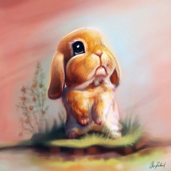 Кролик скучает