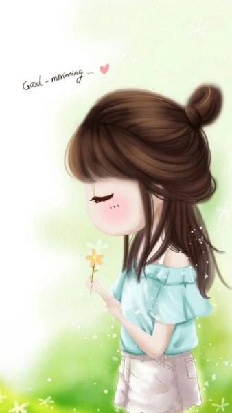 Милые нарисованные девочки